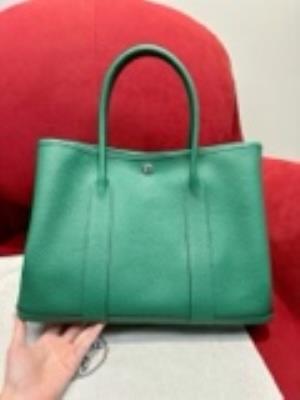wholesale quality hermes garden party 36 clemence u4 vert vertigo phw